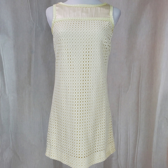 Vintage Lilly Pulitzer Sophia Dress Crochet Eyelet Silk Cotton Retro 50's Style - Picture 4 of 9